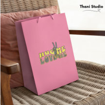 Knuffel me hou van me vredes teken  retro Valentij