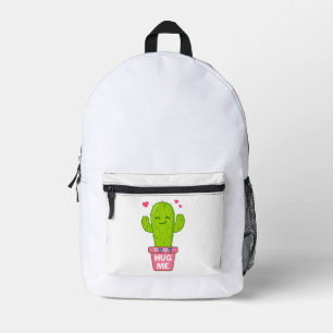 Knuffel me, ik ben een leuke cactus bedrukte rugzak