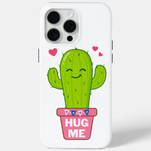 Knuffel me, ik ben een leuke cactus iPhone 15 pro max hoesje