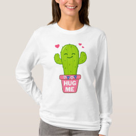 Knuffel me, ik ben een leuke cactus t-shirt