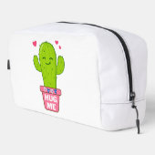 Knuffel me, ik ben een leuke cactus toilettasje (Rechterhoek)