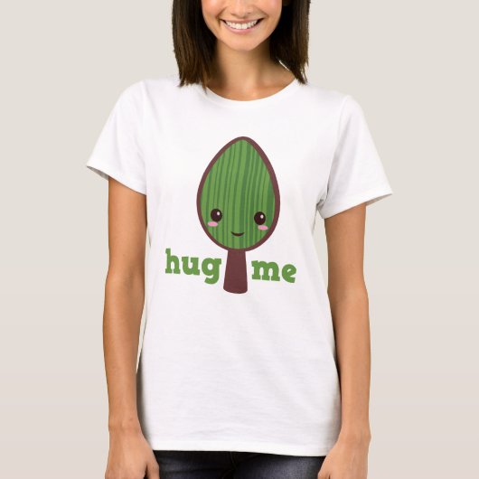 Knuffel me Kawaii Tree Hugger Shirt (Voorkant)