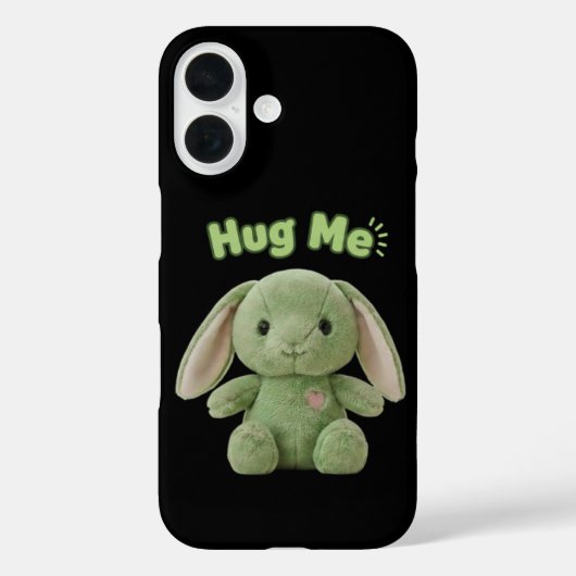 Knuffel Me Konijn iPhone 16 Hoesje (Achterkant)