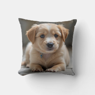 Knuffel me! Leuke puppy kussen:) Kussen