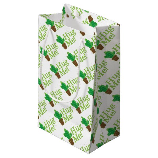 knuffel me met cactus klein cadeauzakje (Voorkant Gekanteld)