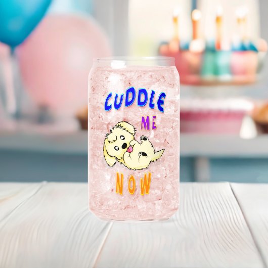 Knuffel me nu blikvorm glas (Insitu (Baby Shower))