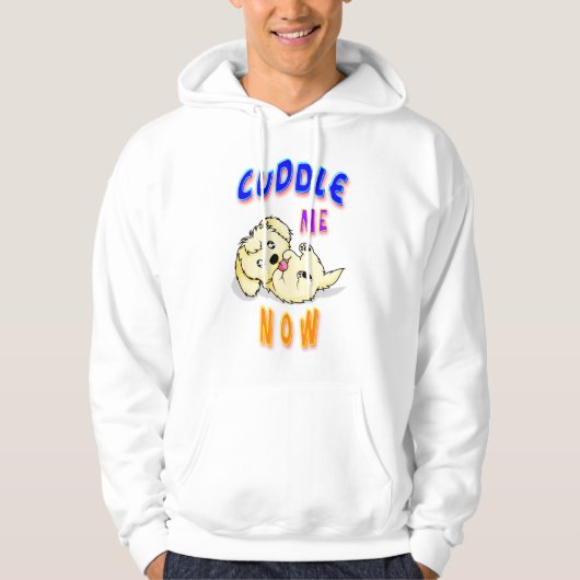 Knuffel me nu hoodie (Voorkant)