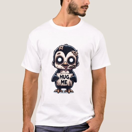 Knuffel me Pinguïn T-shirt (Voorkant)