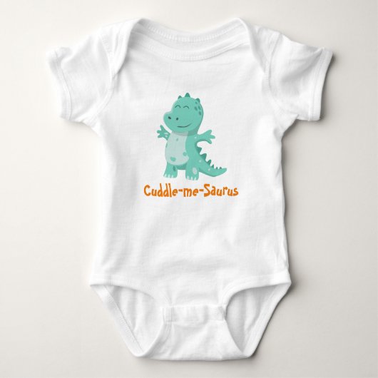 Knuffel-me-saurus: Huggable Dino Delight Romper (Voorkant)