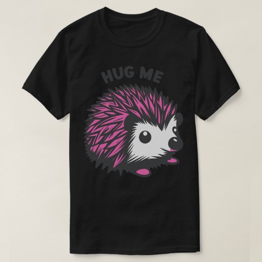 Knuffel me schattige egel t-shirt (Design voorkant)