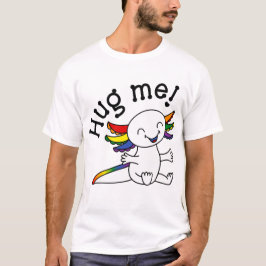 Knuffel me! Schattigee Axolotl in LGBTQ+ Rainbow P T-shirt