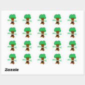 Knuffel me (Treehugger) Ronde Sticker (Vel)
