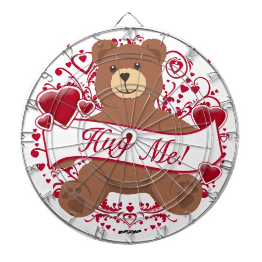 Knuffel Me! Valentijnsdag Teddydbeer Dartbord (Voorkant)