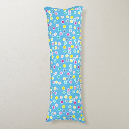 knuffel me vlekken en bloemen. lichaamskussen (Voorkant Verticaal)