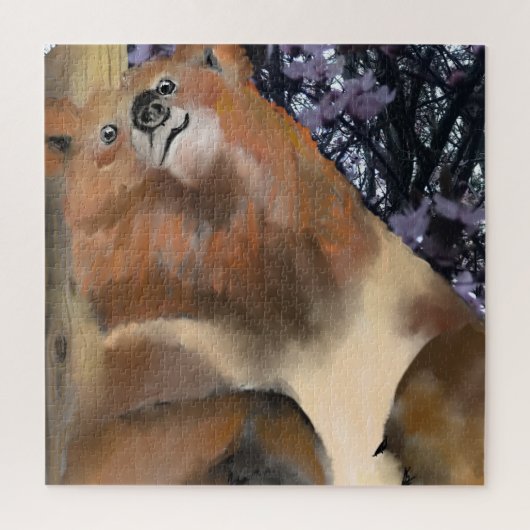 Knuffel met een beer legpuzzel (Verticaal)