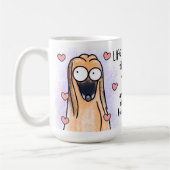 Knuffel met je Pup Koffiemok (Links)