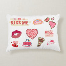Knuffel met sticker van liefde