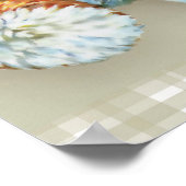 Knuffel met teddybeer afdruk poster (Hoek)