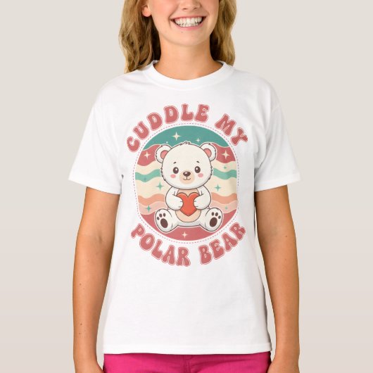 Knuffel Mijn Ijsbeer Retro T-shirt (Voorkant)