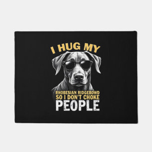 Knuffel mijn Rhodesian Ridgeback zodat ik geen men Deurmat
