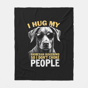 Knuffel mijn Rhodesian Ridgeback zodat ik geen men Fleece Deken