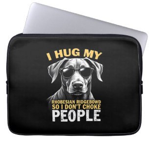 Knuffel mijn Rhodesian Ridgeback zodat ik geen men Laptop Sleeve