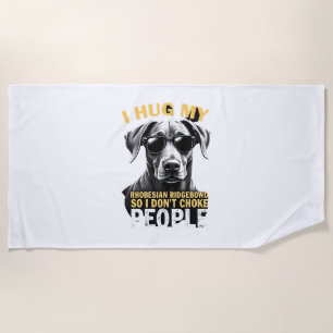Knuffel mijn Rhodesian Ridgeback zodat ik geen men Strandlaken