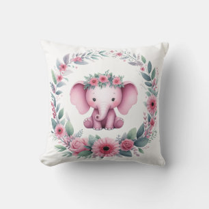 Knuffel Olifant Kussen in Roze