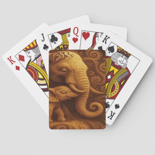 Knuffel Olifanten  Pokerkaarten (Achterkant)