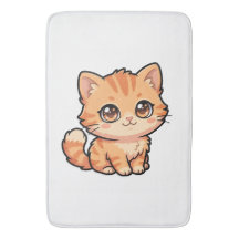 Knuffel Oranje Tabby Poes Badmat