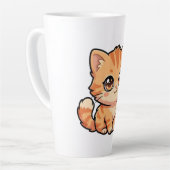 Knuffel Oranje Tabby Poes Latte Mok (Linkerhoek)