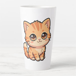 Knuffel Oranje Tabby Poes Latte Mok