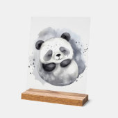 Knuffel Panda Acryl Bord (Hoek)