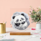Knuffel Panda Acryl Bord (Huwelijk)