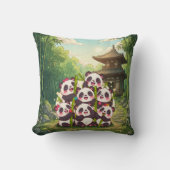 Knuffel Panda Bamboetuin Kussen (Voorkant)