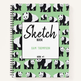 Knuffel Panda Beer Patroon Notitieboek
