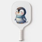 Knuffel Pinguïn Baby Pickleball Paddle (Achterkant)