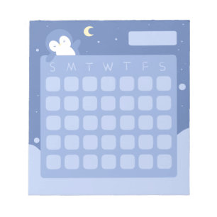 Knuffel Pinguïn Kalender Memo Blad Notitieblok