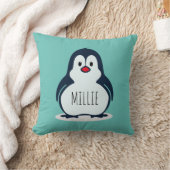Knuffel pinguïn kussen gepersonaliseerd kussen (Deken)