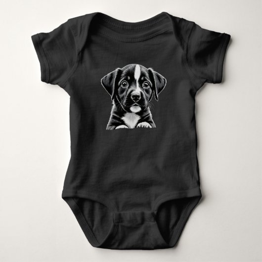 Knuffel Puppy Baby Body Romper (Voorkant)