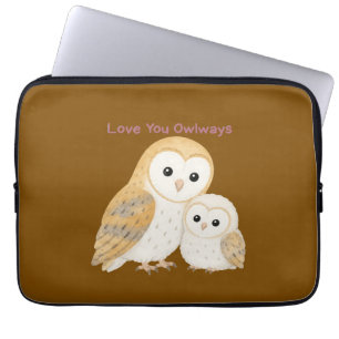 Knuffel Schuuruil Familie Badmat Laptop Sleeve