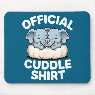 Knuffel Shirt Schattige Baby Olifant Knuffel Muismat