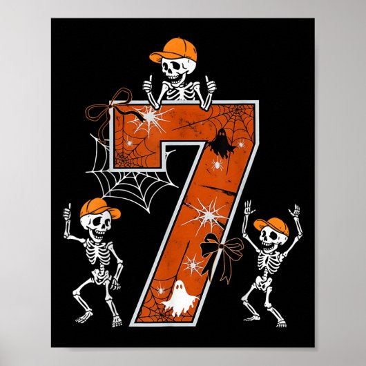 Knuffel Six Seven Meme 6 7 Halloween Kostuum Danse Poster (Voorkant)