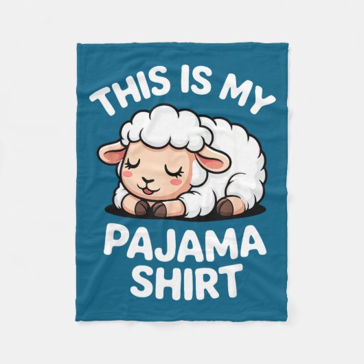 Knuffel slaap schaap pyjama voor kinderen fleece deken (Voorkant)