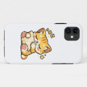 Knuffel slaapkat kussen Case-Mate iPhone case (Achterkant (horizontaal))
