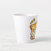 Knuffel slaapkat kussen latte mok (Voorkant)