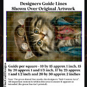 Knuffel Tabby Steampunk Kitten in Hoed DN6L Decoup Tissuepapier