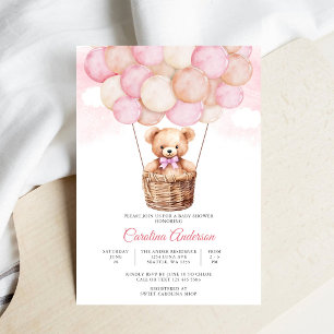 Knuffel Teddybeer Babyshower Uitnodiging