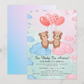 Knuffel Teddybeer Ballon Thema Kaart (Voorkant / Achterkant)