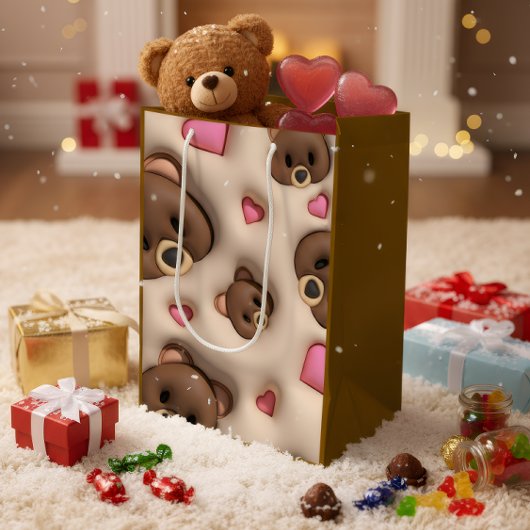 Knuffel Teddybeer & Hartjes Cadeautas